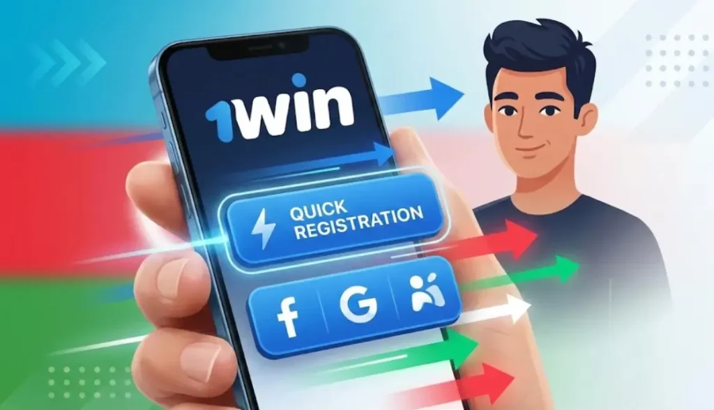 1win platformasında sürətli və sosial şəbəkələr vasitəsilə qeydiyyat üsulları